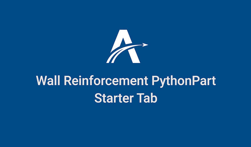 04. Starter Tab | Wall Reinforcement PythonParts in ALLPLAN