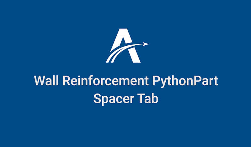 09. Spacer Tab | Wall Reinforcement PythonParts in ALLPLAN