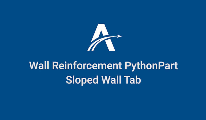10. Sloped Wall | Wall Reinforcement PythonParts in ALLPLAN