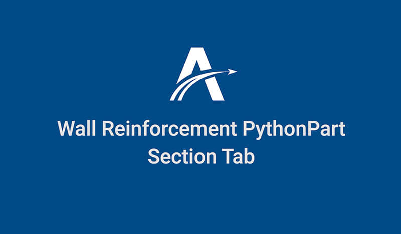 11. Wall Section | Wall Reinforcement PythonParts in ALLPLAN