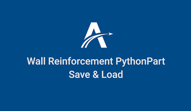 13. Save & Load | Wall Reinforcement PythonParts in ALLPLAN