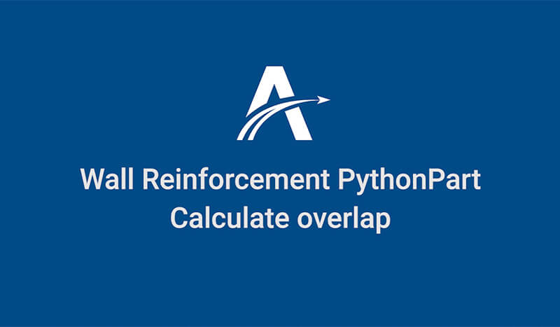 15. Calculate Overlap | Wall Reinforcement PythonParts in ALLPLAN