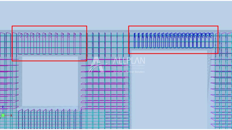 stirrups at lintel areas. 